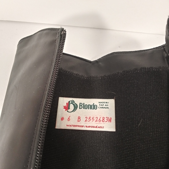 Blondo dress boots size 6 black leather/suade wate - Picture 7 of 8